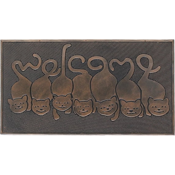 A1HC Rubber Pin Doormat for Outdoor Entrance, Fun Designed, Non-Slip Backing Front Door Welcome Floor Mat Outside 18" X 30"