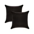 thumbnail image 1 of A1HC 18x18 Inch Square Decorative Velvet Throw Pillow Covers, Set of 2, Smoky Black – Soft, Luxurious Cushion Covers for Sofa, Bed & Home Decor, 1 of 5