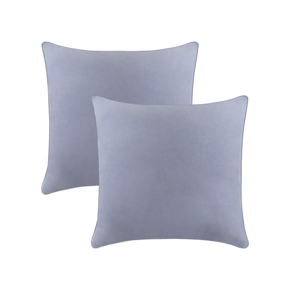 A1HC 22x22 Inch Square Decorative Velvet Throw Pillow Covers, Set of 2, Slat Grey – Soft, Luxurious Cushion Covers for Sofa, Bed & Home Decor