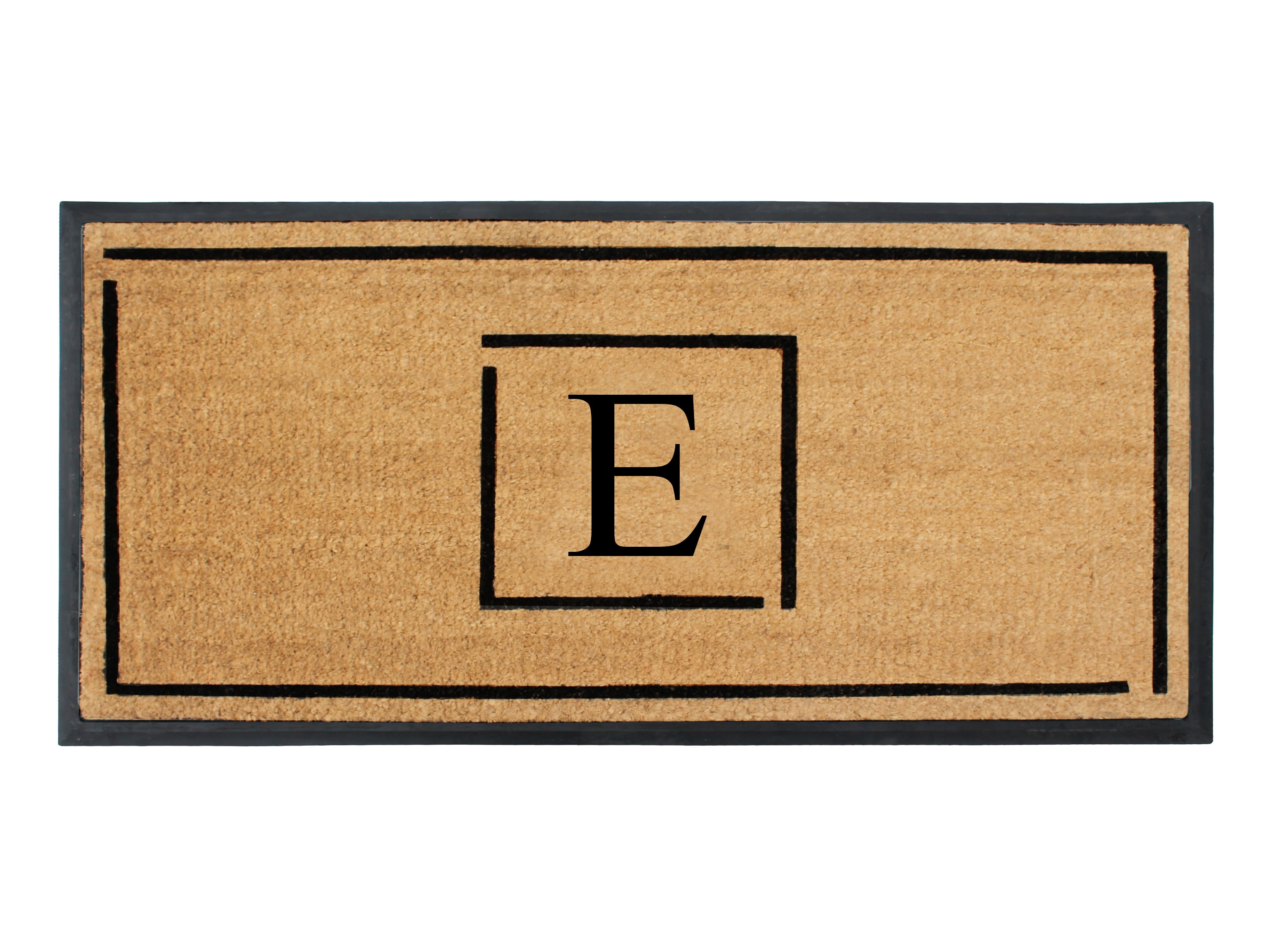 A1 Home Collections Hand-Crafted Rubber Coir Doormat Double/Single Door Mat for Outdoor 24x48 inch