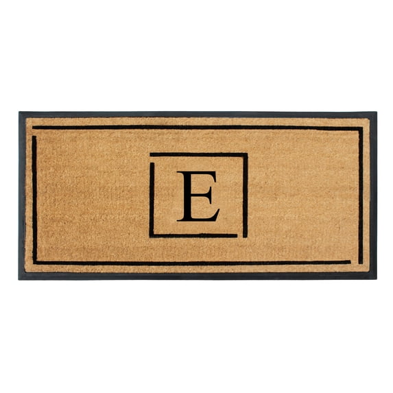A1 Home Collections Hand-Crafted Rubber Coir Doormat Double/Single Door Mat for Outdoor 24x48 inch