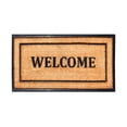 thumbnail image 1 of A1HC 24"x48" Heavy-Duty Rubber & Coir Welcome Mat with Non-Slip Backing for Indoor/Outdoor Use, 1 of 7