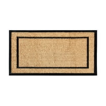 A1HC Entrance Coir and Rubber Door Mat, 24” x 48”, Durable Large Outdoor Rug, Non-Slip Welcome Doormat, Low-Profile Heavy Duty for Front Door Mats
