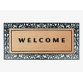 thumbnail image 1 of A1HC Entrance Door Mats, 30” x 60”, Durable Large Outdoor Rug, Non-Slip Flocked Welcome Doormat, Rubber Backed Low-Profile Heavy Duty Door Mat, Indoor Outdoor for Front Door, High Traffic Areas, 1 of 7