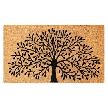A1HC Entrance Door Mats, Durable Large Rug, Non-Slip, Flock Doormat, Thin-Profile Heavy Duty Door Mat, Front Door Entrance, High Traffic Areas, 24" X 39"