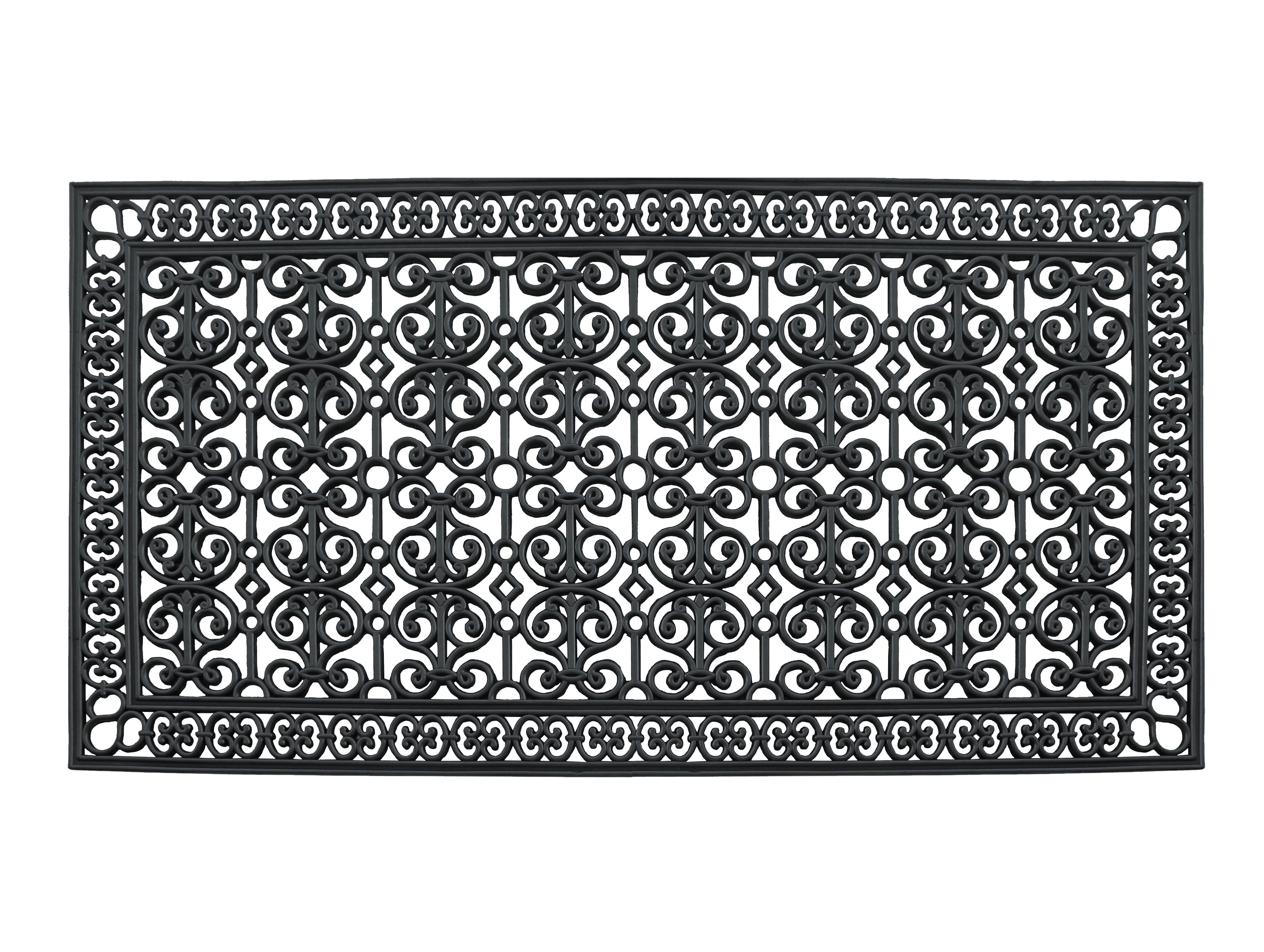 A1HC 34lb Heavy Duty Rubber Doormat 36"x72" - Won't Blow Away, Outdoor Front Door Mat, Mud Dirt Scraper, Non-Slip Drainage Mat for Entryway Patio Garage