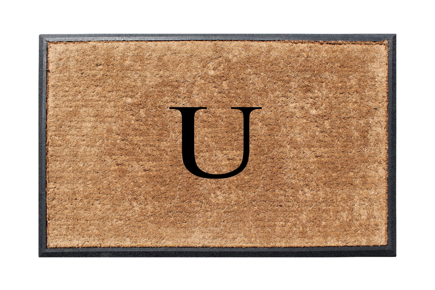 A1HC First Impression 30 in. x 48 in. Rubber and Coir Molded Double Monogrammed Door Mat