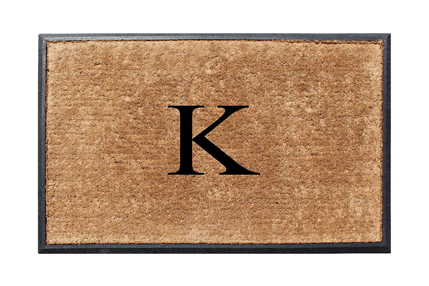 A1HC First Impression 30 in. x 48 in. Rubber and Coir Molded Double Monogrammed Door Mat