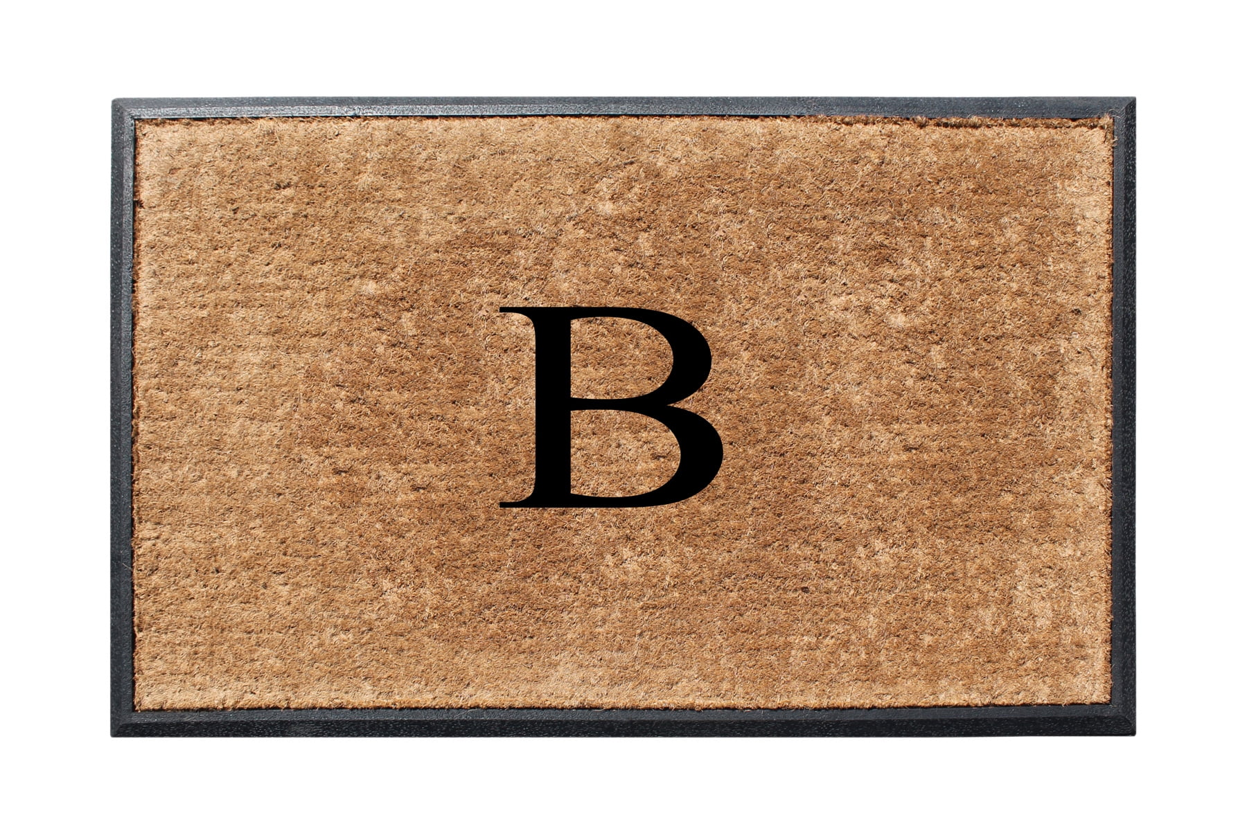 A1HC First Impression 30 in. x 48 in. Rubber and Coir Molded Double Monogrammed Door Mat