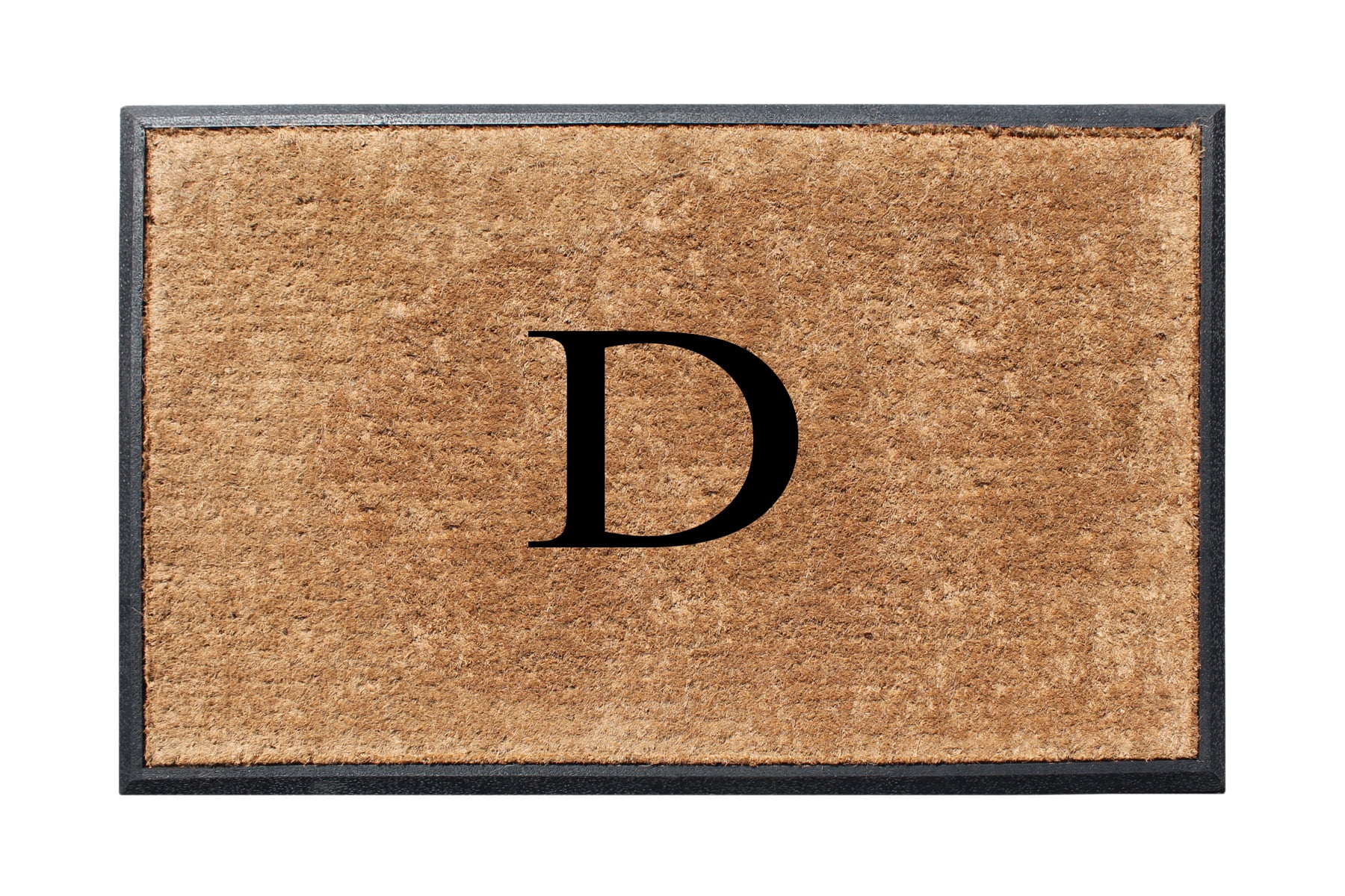 A1HC First Impression 30 in. x 48 in. Rubber and Coir Molded Double Monogrammed Door Mat