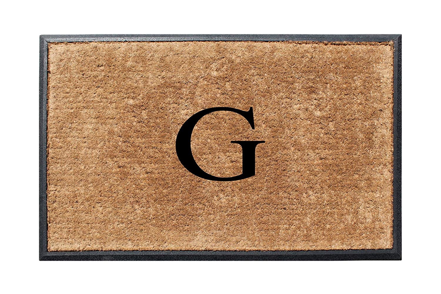 A1HC First Impression 30 in. x 48 in. Rubber and Coir Molded Double Monogrammed Door Mat