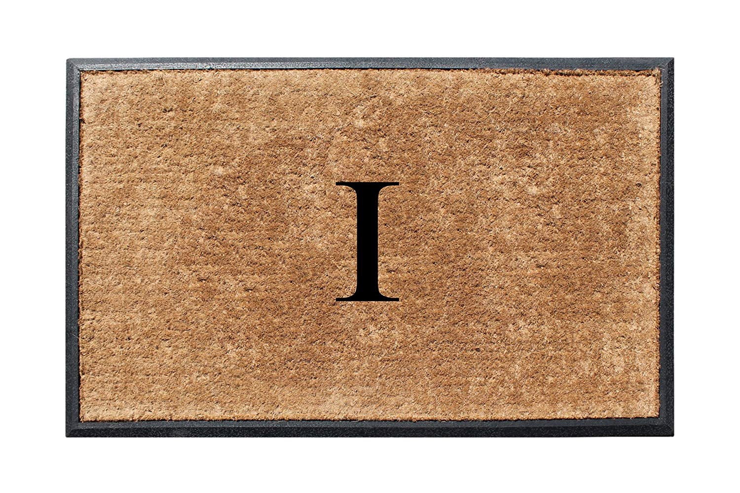A1HC First Impression 30 in. x 48 in. Rubber and Coir Molded Double Monogrammed Door Mat