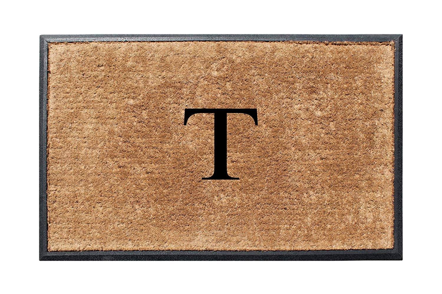 A1HC First Impression 30 in. x 48 in. Rubber and Coir Molded Double Monogrammed Door Mat