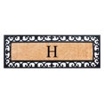 thumbnail image 1 of A1HC First Impression Exclusive Hand Crafted Myla Monogrammed Entry Doormat, Rubber Coir Mat Large Double Door Size - 18" x 48", 1 of 8