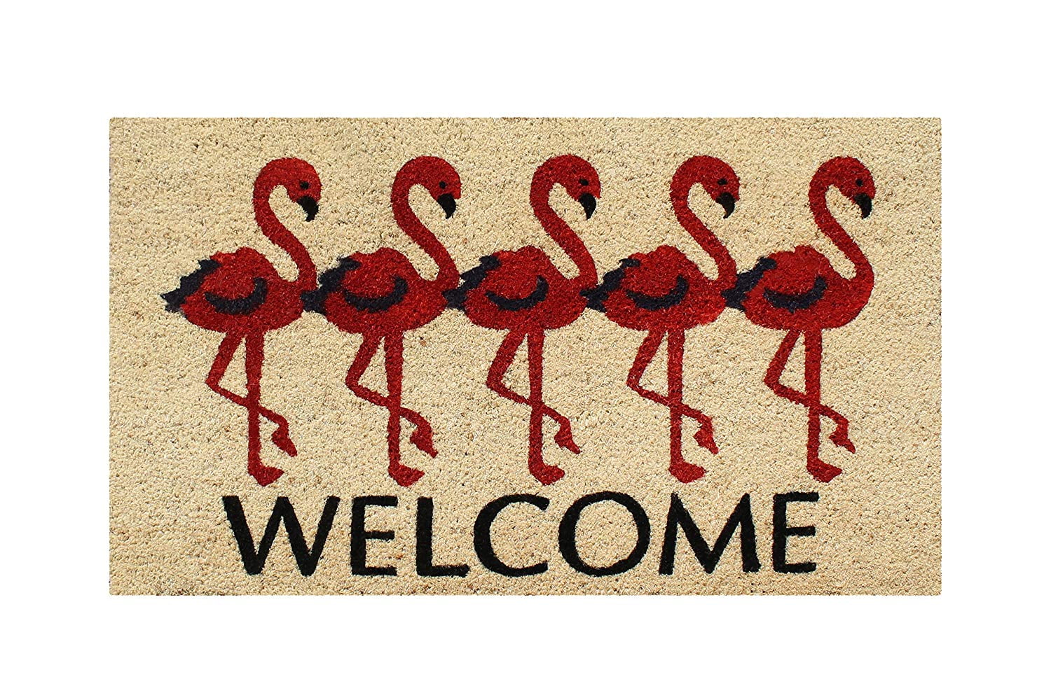 A1HC First Impression Flamingo Welcome Mat 18" X 30" Front Door Mats Entryway Doormat
