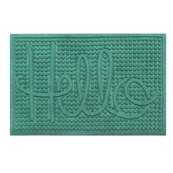 A1HC First Impression HELLO 24" X 36" Eco-Poly Indoor/Outdoor Mat
