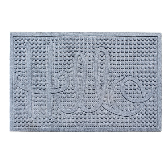 A1HC First Impression HELLO 24" X 36" Eco-Poly Indoor/Outdoor Mat