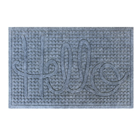 A1HC First Impression HELLO 24" X 36" Eco-Poly Indoor/Outdoor Mat