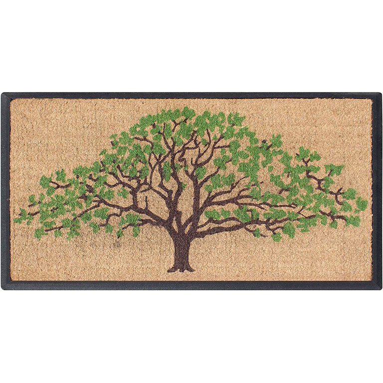 A1 Home Collections A1HC Natural Coir & Rubber Door Mat, 30x48