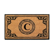 A1HC First Impression Hand Crafted by Artisans Geneva Monogrammed Entry Doormat, 24"X39" C