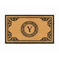 thumbnail image 1 of A1HC First Impression Hand Crafted by Artisans Geneva Monogrammed Entry Doormat, 24"X39" Y, 1 of 7