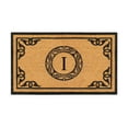 thumbnail image 1 of A1HC First Impression Hand Crafted by Artisans Geneva Monogrammed Entry Doormat For Outdoor Entrance Front Door Mat, 30"X48", 1 of 7