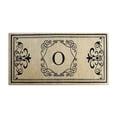 thumbnail image 1 of A1HC First Impression Hayley Monogrammed Entry Double Doormat - 24" x 57", 1 of 7