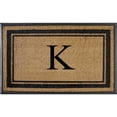 thumbnail image 1 of A1HC Natural Rubber & Coir Flocked Doormat, 30x48, Monogrammed Door Mat For Front Door, Anti-Shed Treated Durable Mats for Entrance, 1 of 7