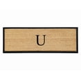 thumbnail image 1 of A1HC First Impression Natural Rubber Coir Molded 18-inch x 48-inch Monogrammed Double Doormat, 1 of 6