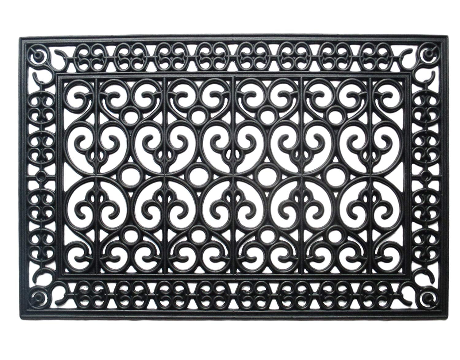 A1 Home Collections A1HC Black 24 in. x 36 in. Rubber Grill Indoor