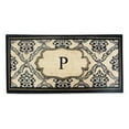 thumbnail image 1 of A1HC First Impression Uriel Bleached Coir Engineered Anti-shred Monogrammed Doormat (30" x 60"), 1 of 8
