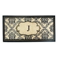 thumbnail image 1 of A1HC First Impression Uriel Bleached Coir Engineered Anti-shred Monogrammed Doormat (30" x 60"), 1 of 8