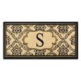 thumbnail image 1 of A1HC First Impression Uriel Bleached Coir Engineered Anti-shred Monogrammed Doormat (30" x 60"), 1 of 8