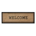 thumbnail image 1 of A1HC First Impression Welcome Hand-Crafted Rubber Coir Double Door Mat, 18"X48", 1 of 6