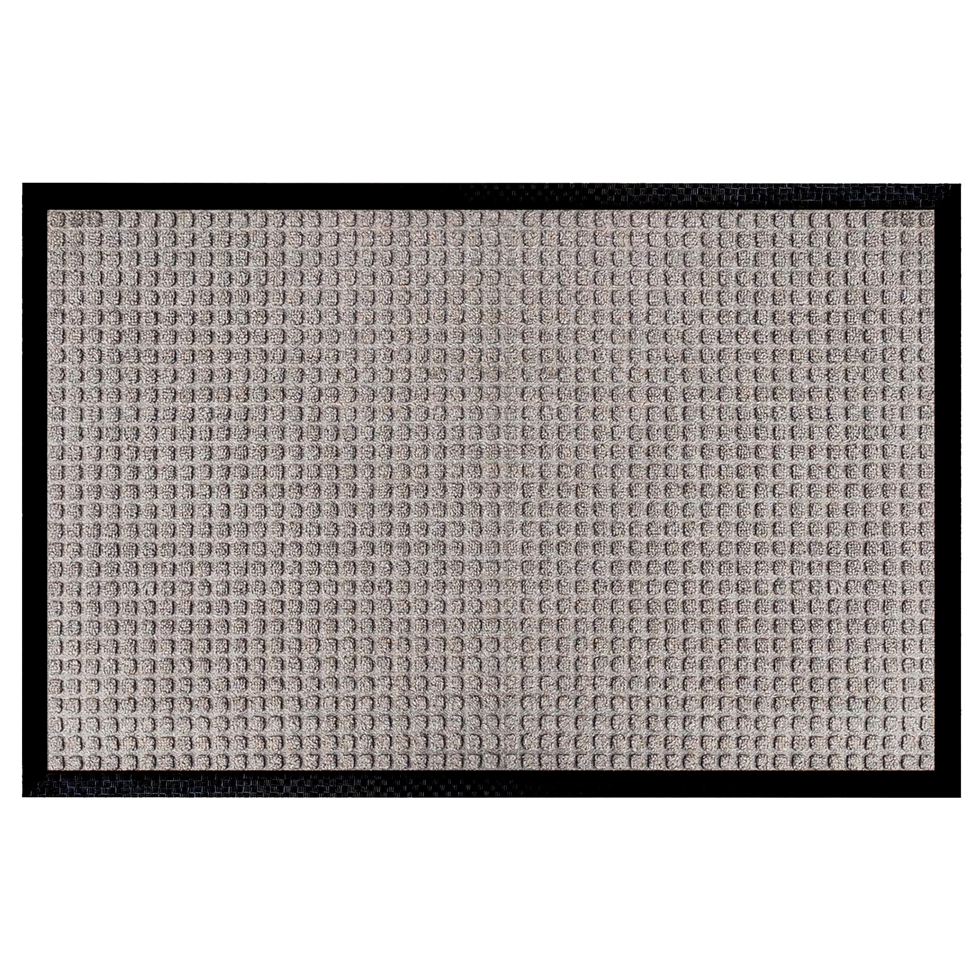 A1HC Indoor Outdoor Mat, Front and Back Entrance Welcome Mats, Front Door Patio Mats 16X24 Inches, Non-Slip Easy Clean Entrance Washable Doormats, Beige