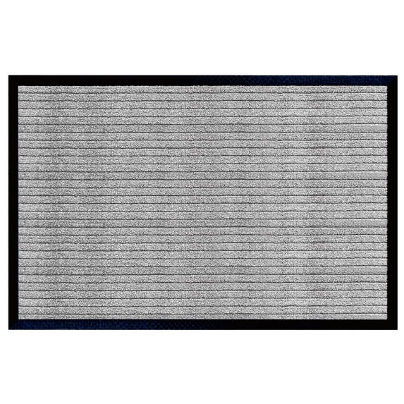 A1HC Indoor Outdoor Mat, Front and Back Entrance Welcome Mats, Front Door Patio Mats 32X48 Inches, Non-Slip Easy Clean Entrance Washable Large Size Doormat, Grey Stripe