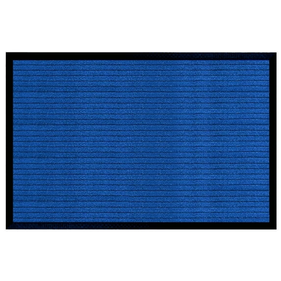 A1HC Indoor Outdoor Mat, Front and Back Entrance Welcome Mats, Front Door Patio Mats 32X48 Inches, Non-Slip Easy Clean Entrance Washable Large Size Doormat, Blue Stripe