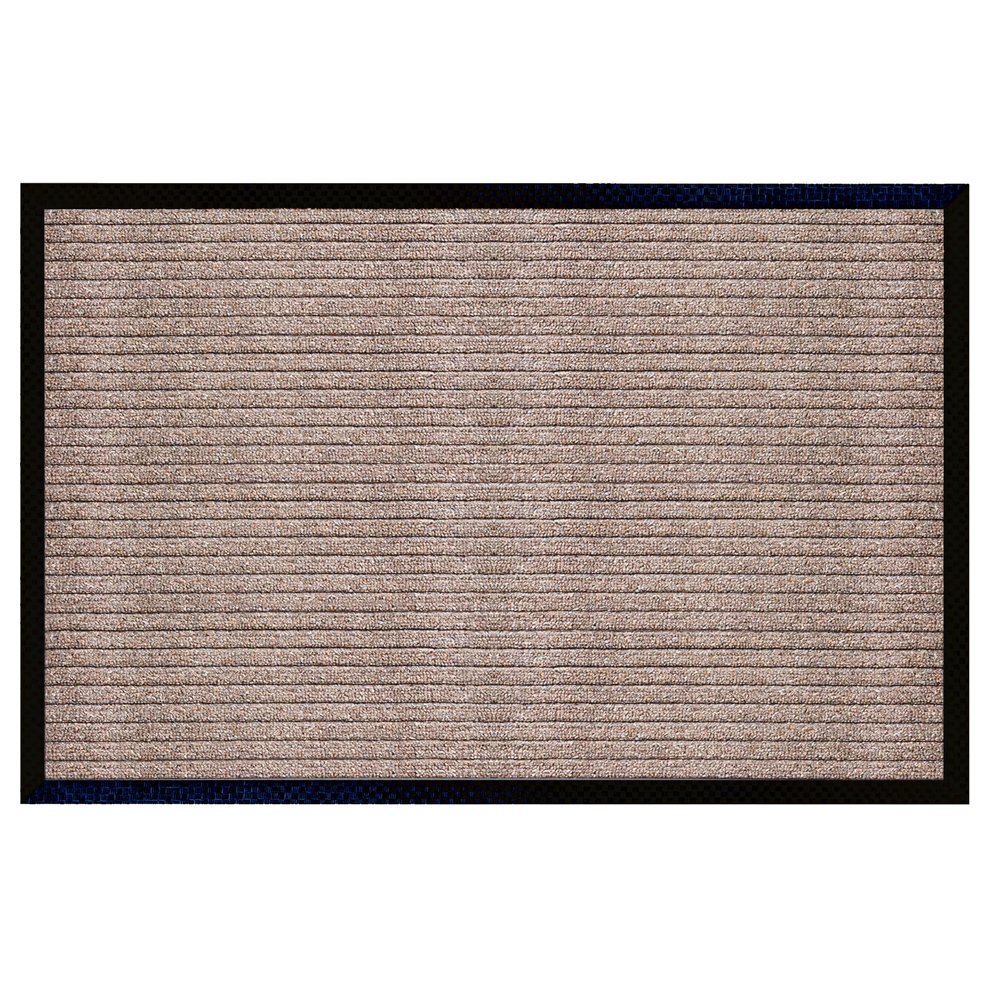A1HC Indoor Outdoor Mat, Front and Back Entrance Welcome Mats, Front Door Patio Mats 32X48 Inches, Non-Slip Easy Clean Entrance Washable Large Size Doormats, Beige Stripe