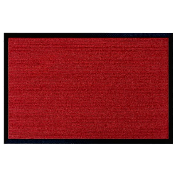 A1HC Indoor Outdoor Mat, Front and Back Entrance Welcome Mats, Large Front Door Patio Mats 24x36 Inches, Non-Slip Easy Clean Entrance Washable Large Size Doormats, Red