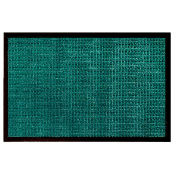 A1HC Indoor Outdoor Mat, Front and Back Entrance Welcome Mats, Large Front Door Patio Mats 32X48 Inches, Non-Slip Easy Clean Entrance Washable Large Size Doormats, Green