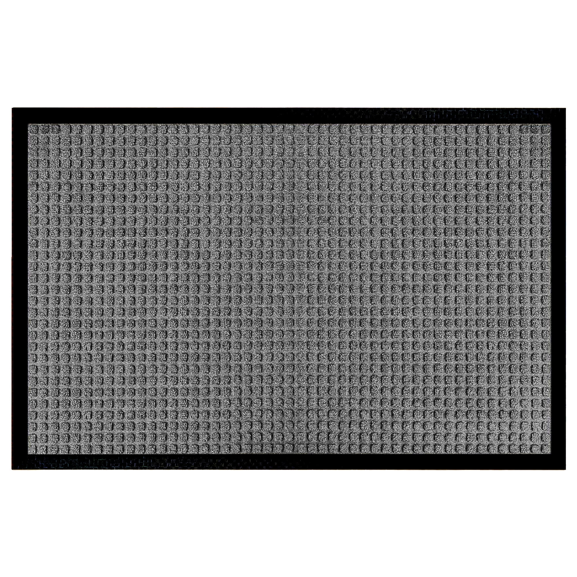A1HC Indoor Outdoor Mat, Front and Back Entrance Welcome Mats, Large Front Door Patio Mats 36X60 Inches, Non-Slip Easy Clean Entrance Washable Large Size Doormats, Dark Grey