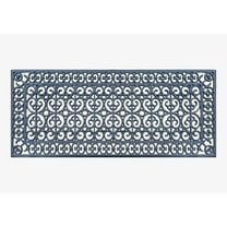 A1HC Large Door Mat, Natural Rubber, 24”x57”, Ideal for an entryway, Scrapes Shoes Clean of Dirt & Grime, Heavy Duty Doormat for Indoor Outdoor use, Front Door Mat for Entry, Patio, Busy Areas