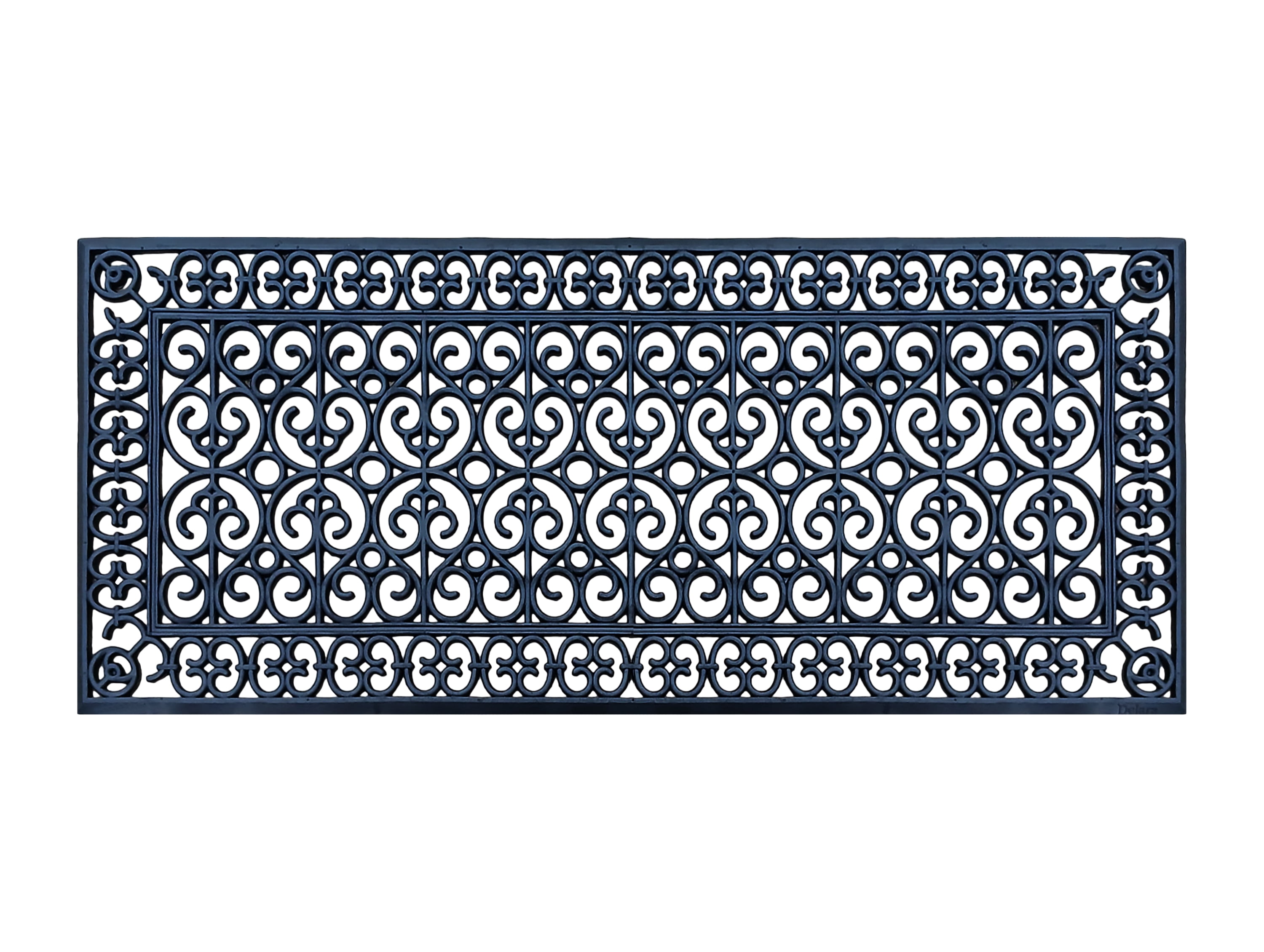 A1 Home Collections 19-LB Heavy Duty Rubber Doormat 24"×57" - Won't Blow Away | Outdoor Front Door Mat, Mud Dirt Scraper, Non-Slip Drainage Mat for Entryway Patio Garage, All-Weather