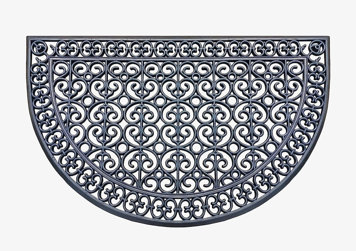 A1HC Large Door Mat, Natural Rubber, 30”x48”, Ideal for an entryway, Scrapes Shoes Clean of Dirt & Grime, Heavy Duty Doormat for Indoor Outdoor use, Front Door Mat for Entry, Patio, Busy Areas