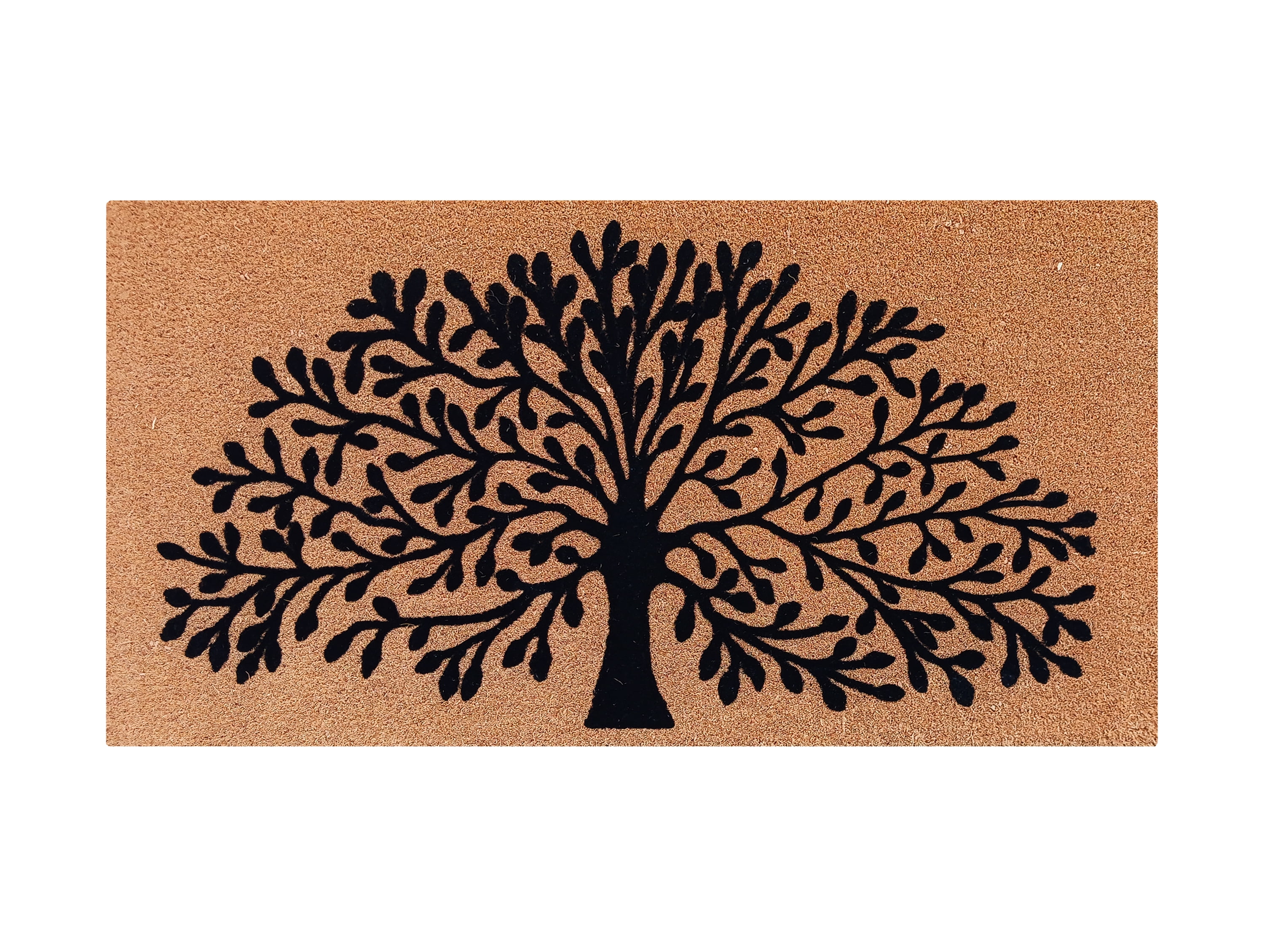 A1HC Large Floral Outdoor Door Mat Scraper for Front Door Entrance Outside Doormat 30"X48" Patio Rug Dirt Debris Mud Trapper Fade Resistant Flocking Technology