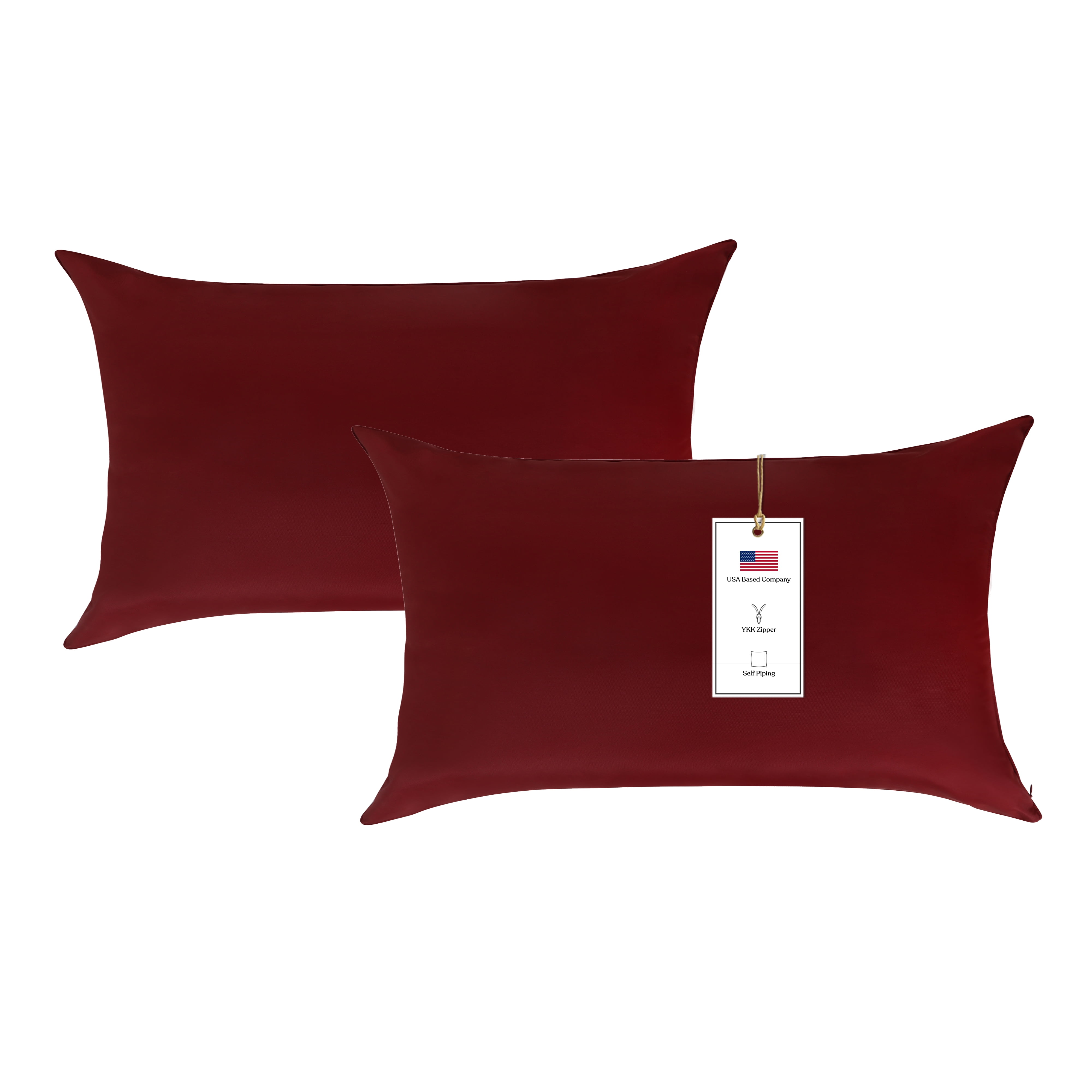 A1HC Outdoor Waterproof Pillow Covers 12x20 Inch, Pack of 2, Copper Rust – Luxurious Decorative Throw Pillow Covers for Garden, Sofa & Chairs