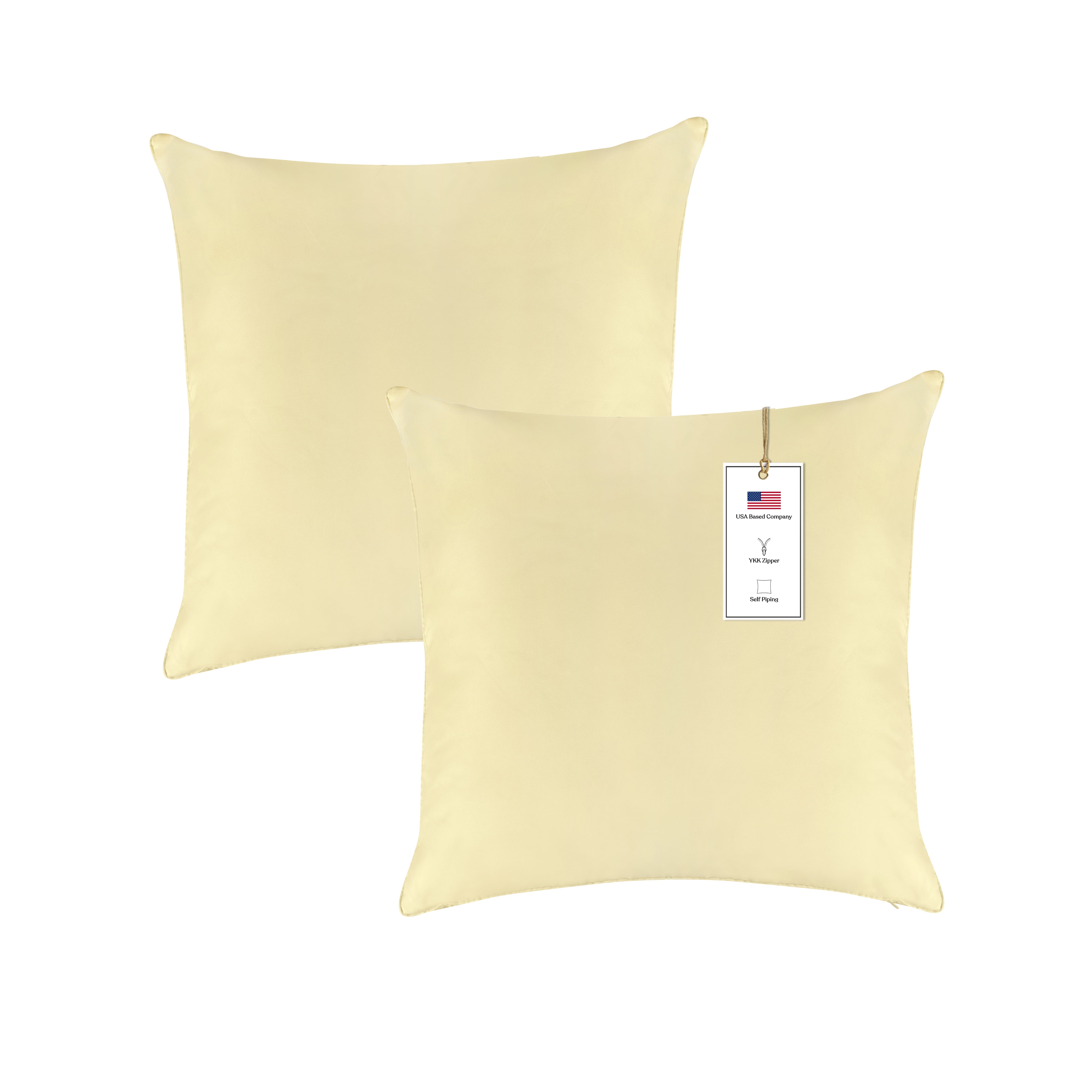A1HC Luxurious Outdoor Waterproof Pillow Covers 20x20 Inches (Pack of 2, Pale leaf), Throw Pillow Covers for Pool Areas, Garden, Sofa, Chairs, Beds, Tent, Patio