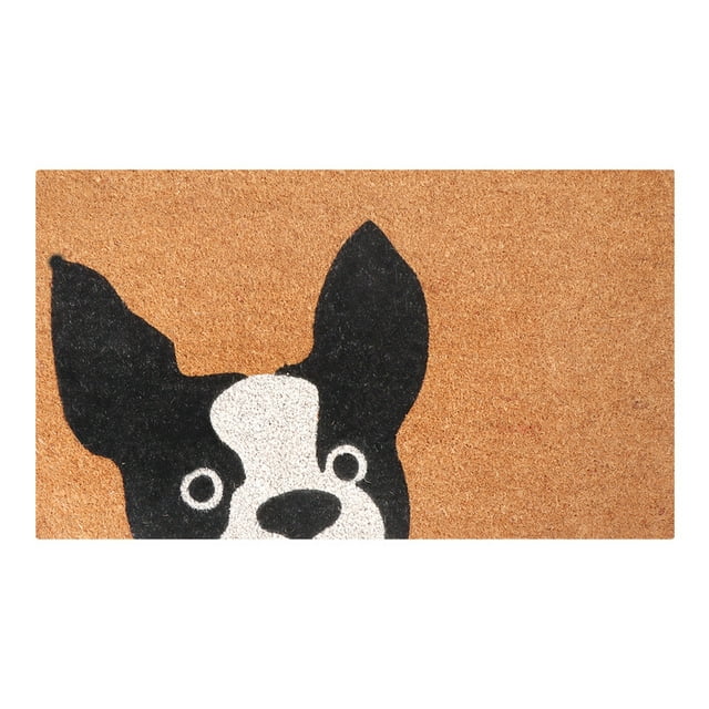 A1HC Natural Coco Coir Door Mat with Heavy Duty Non-Slip PVC Backing - 18" x 30" - Easy to Clean, Pet Friendly Outdoor Welcome Mat for Home, Porch Decor, Low-Profile Durable Doormat