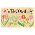 thumbnail image 1 of A1HC Natural Coco Coir Doormat, Spring Floral, 18"x30", Durable Outdoor Welcome Mat, Non-Slip, Easy to Clean, Pet Friendly, 1 of 8