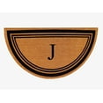 thumbnail image 1 of A1HC Natural Coir Flock Monogrammed Door Mat for Front Door, 30x60, Anti-Shed Treated Durable Doormat for Outdoor Entrance, Heavy Duty, Low Profile, Easy to Clean, Long Lasting, Front Porch Entry Rug, 1 of 4